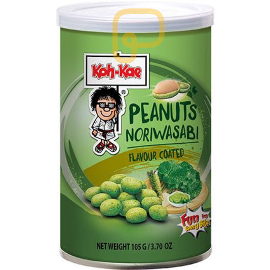 KOH-KAE  Coated Peanuts Nori Wasabi 105 Gram Erdnüsse mit knuspriger Nori-Wasabi