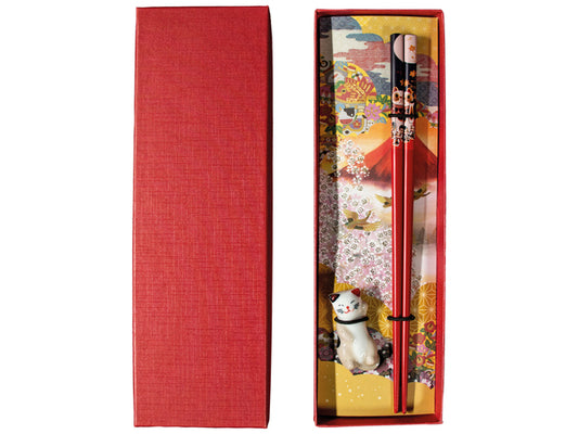 Neko Cat Gift Box (With 1 Chopstick, 1 Chopstick Rest)