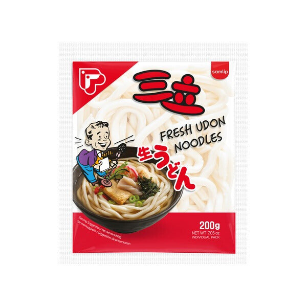 SAMLIP Noodles Udon fresh 200g เส้นอุด้งสด