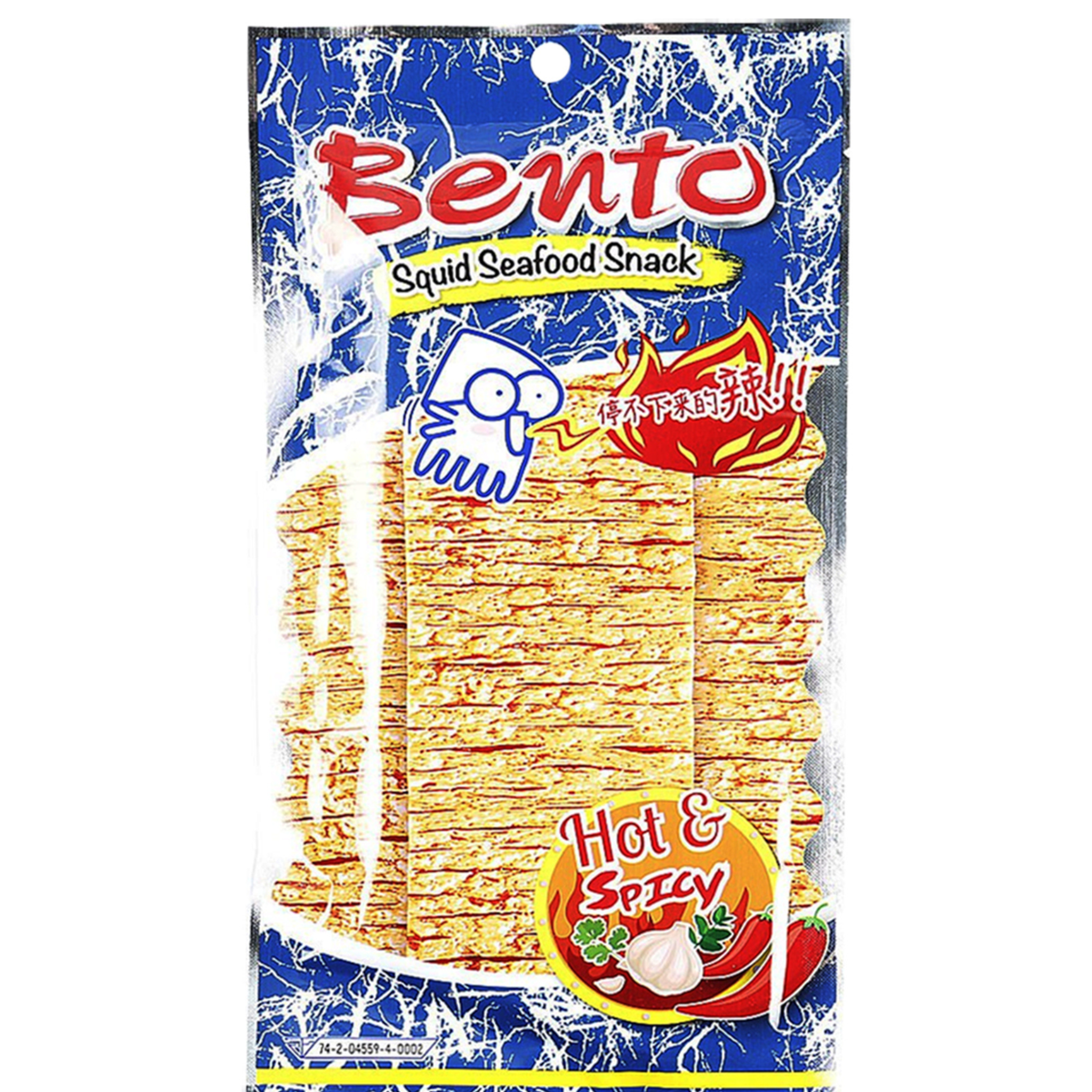 BENTO Mixed Seafood Snack HOT & SPICY 20 g เบนโตะ ฮอท & สไปซี่