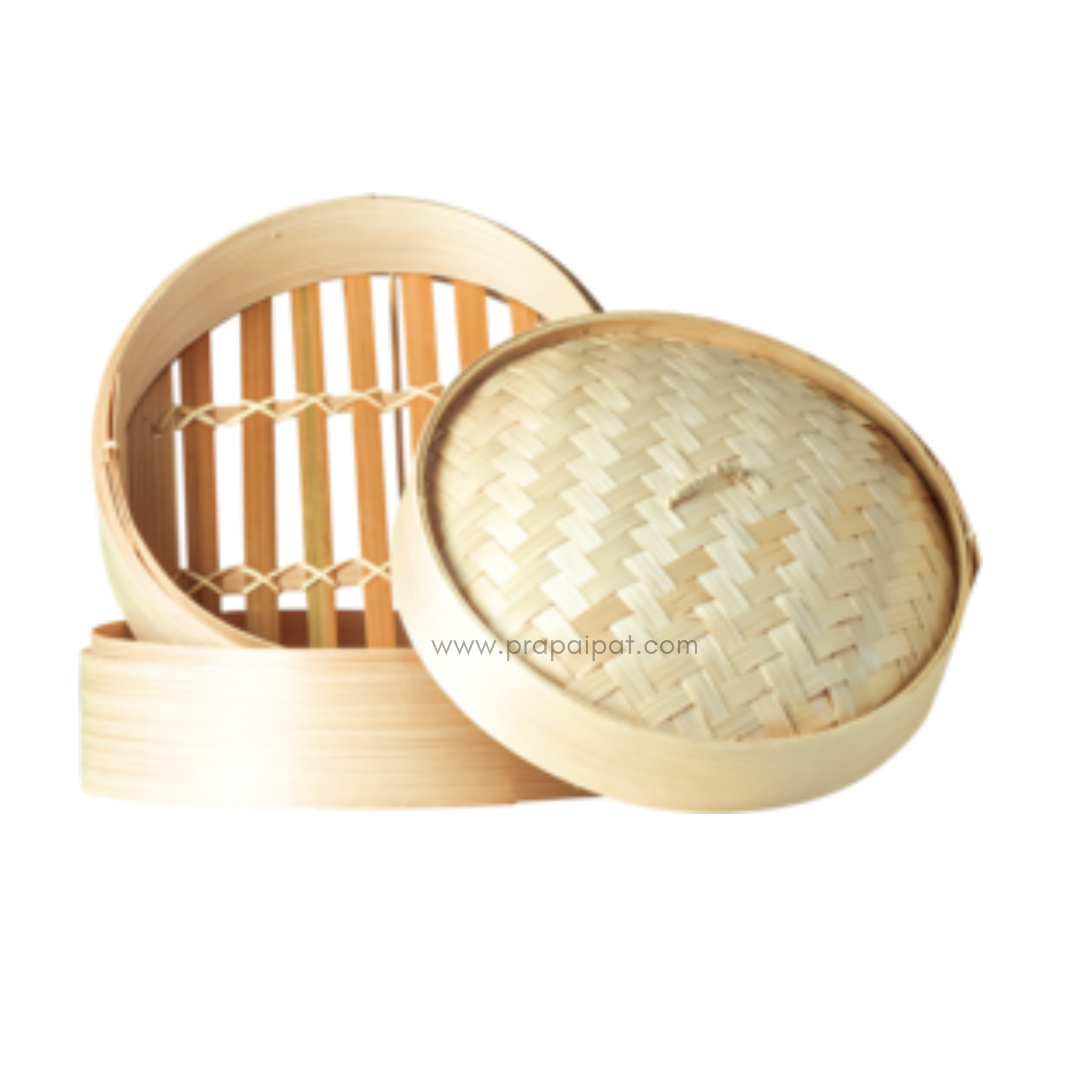 Jade Temple Steamer Bambus 2 Körbe + 1 Deckel 1 Set