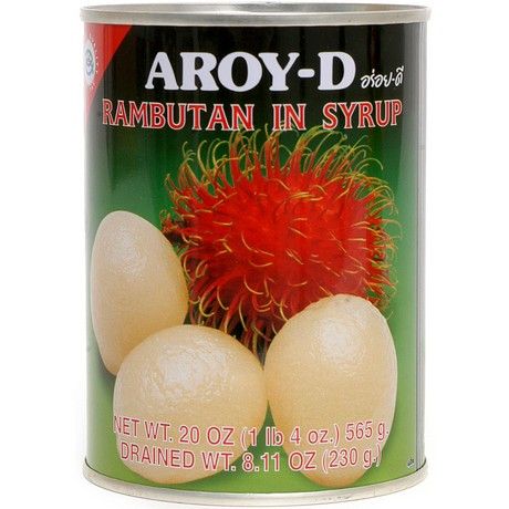 AROY-D  Rambutan in Sirup 565 g เงาะ กระป๋อง