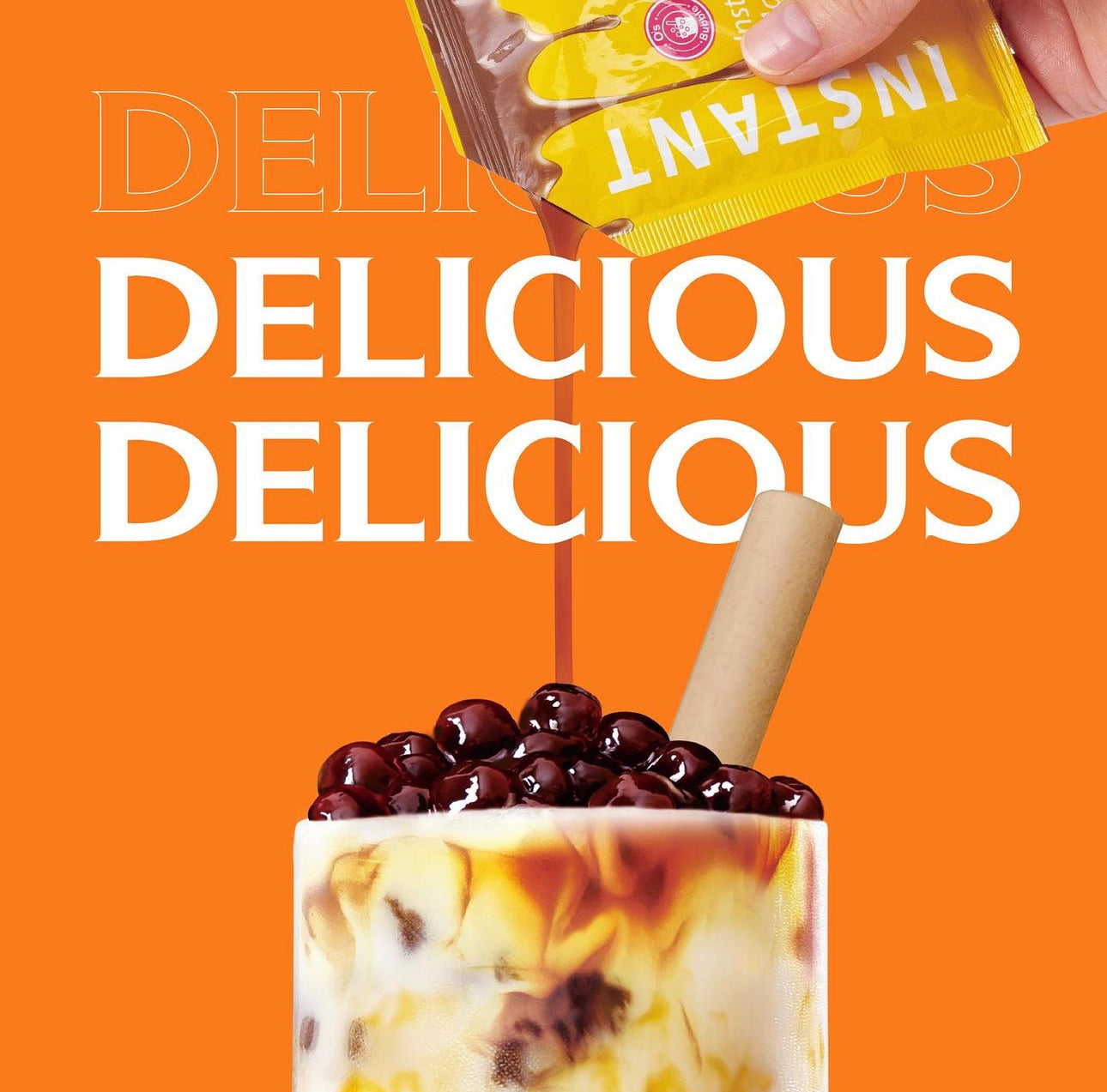 O's bubble - Instant Boba - 240 g ( 4 Packs) Bubble Tea Topioca ชุดชาไข่มุกสำเร็จ
