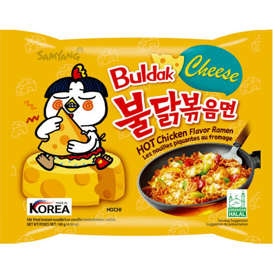Samyang Buldak Instant Nudeln Scharfes Huhn Käse 140 gram Cheese