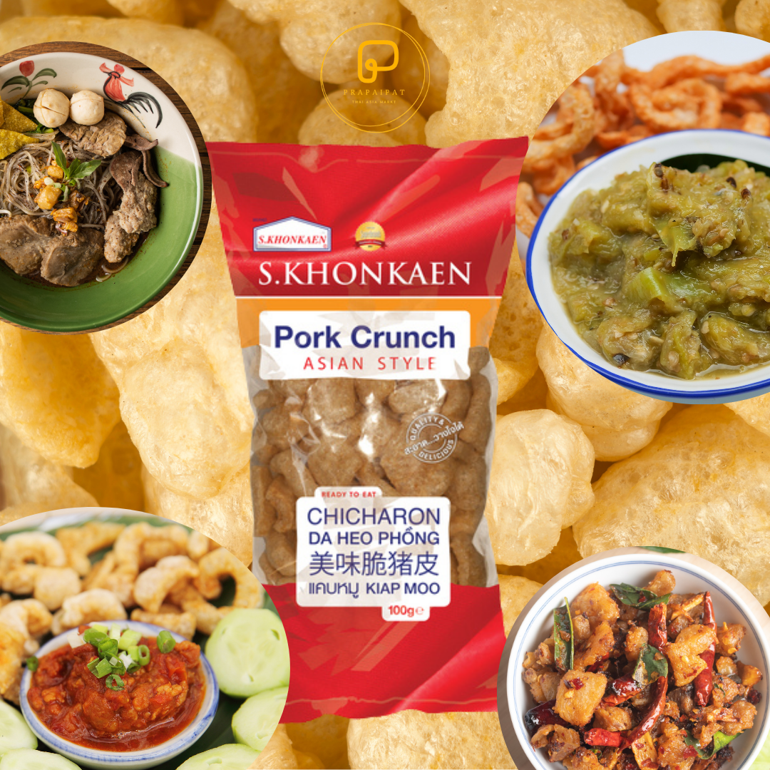 Gebratene Speckkrusten / Fried Pork Crunch S.Khonkaen 100 Gram แคบหมู ส.ขอนแก่น