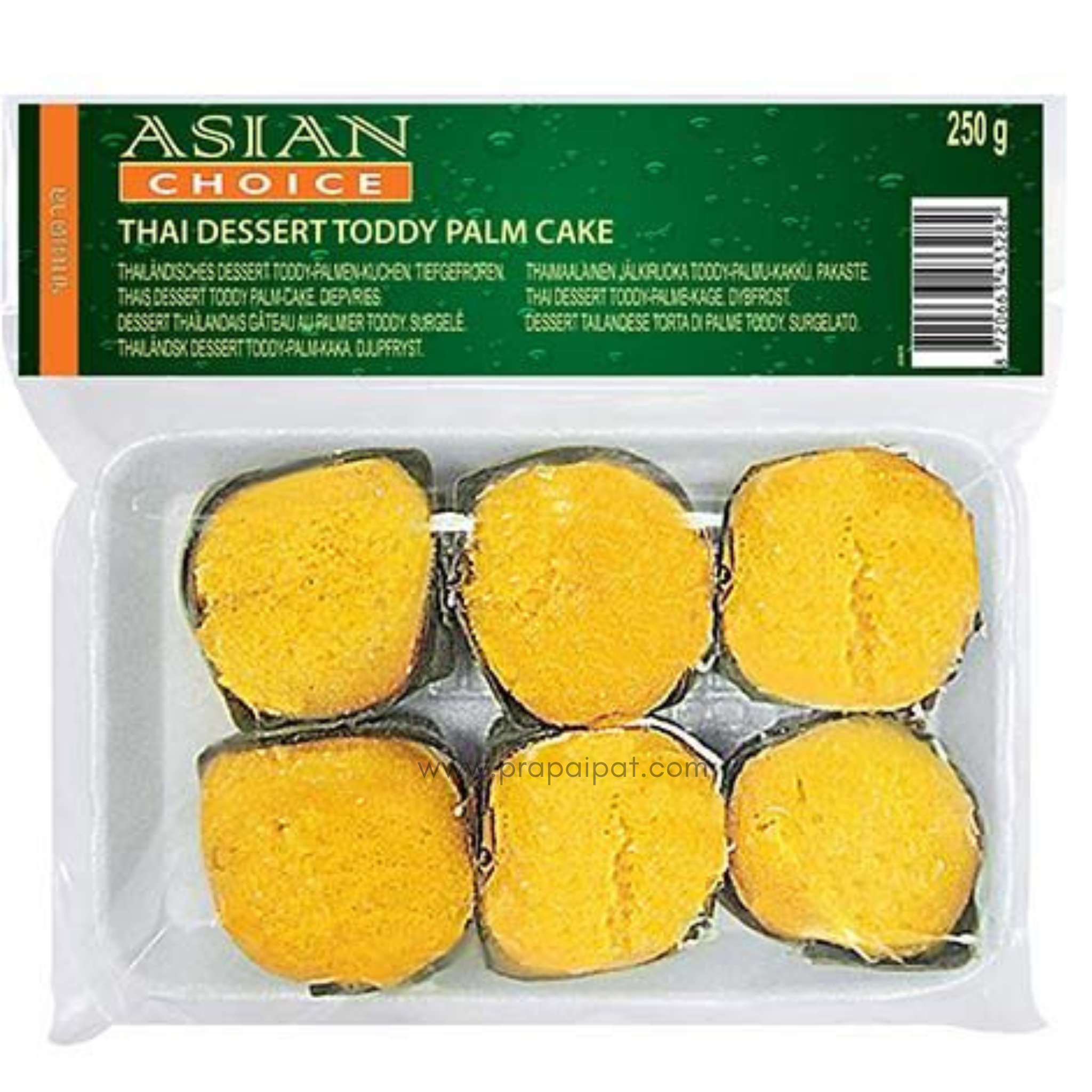ASIAN CHOICE Thailändisches Dessert Toddy Palm Cake 250 g ขนมตาล📍❄️Tiefkühlprodukte