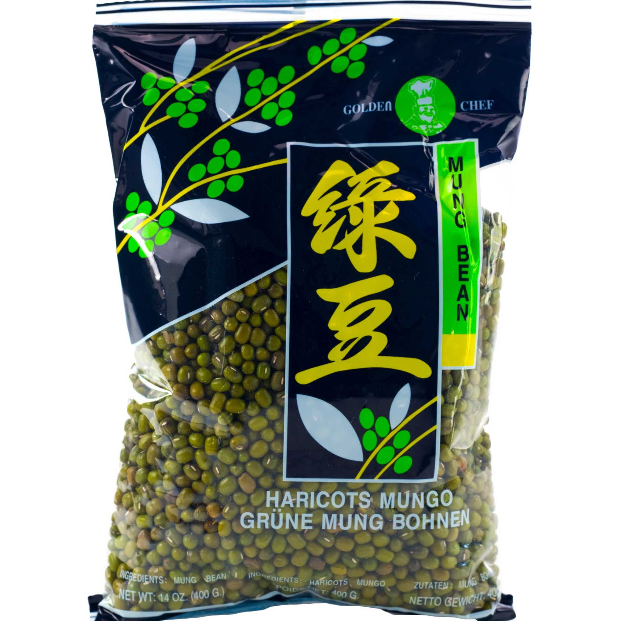 GOLDEN CHEF Green Mung Bean 400 g ถั่วเขียวเต็มเมล็ด