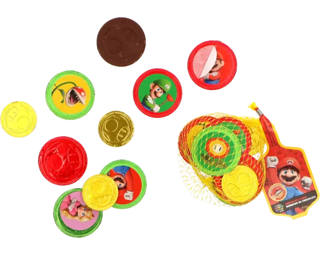 Super Mario Chocolate Coins 45 g ช็อคโกแล็ต เหรียญ