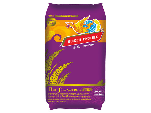 Golden Phoenix - Thai Hom Mali Jasmine Rice (3 sizes)