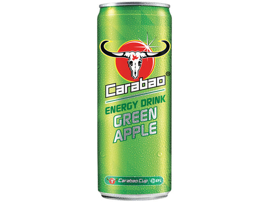 Carbonated Energy Drink Green Apple Carabao 330 ML
