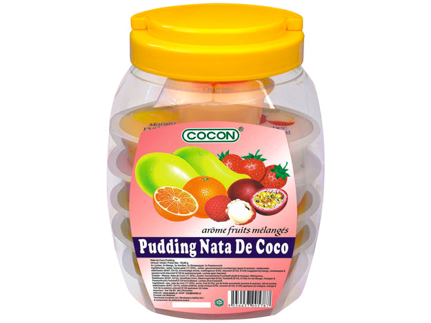 Pudding mit Nata de Coco (Sortiment) Cocon 1,28 kg เจลลี่ ผลไม้ รวมรส