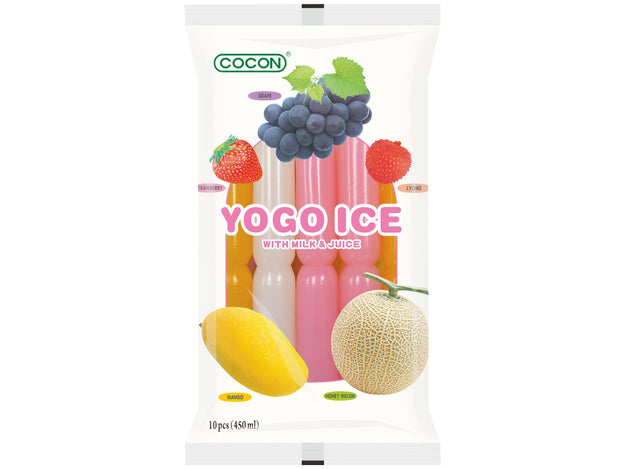 Cocon Joghurt Eis-Stäbchen 470 g เยลลี่แท่ง รส รวมผลไม้