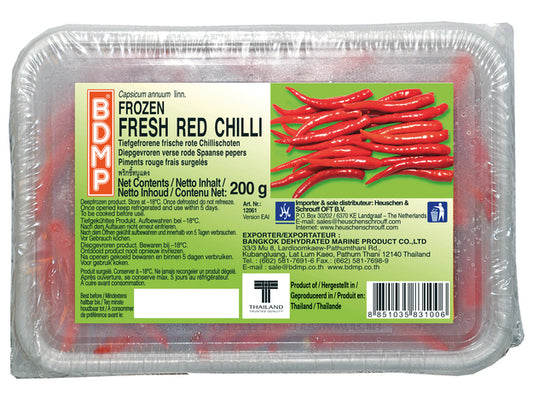Frische Rote Chili BDMP 200 Gram แช่แข็ง 📍❄️Tiefkühlprodukte