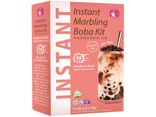 O's bubble - Instant Boba - 240 g ( 4 Packs) Bubble Tea Topioca ชุดชาไข่มุกสำเร็จ