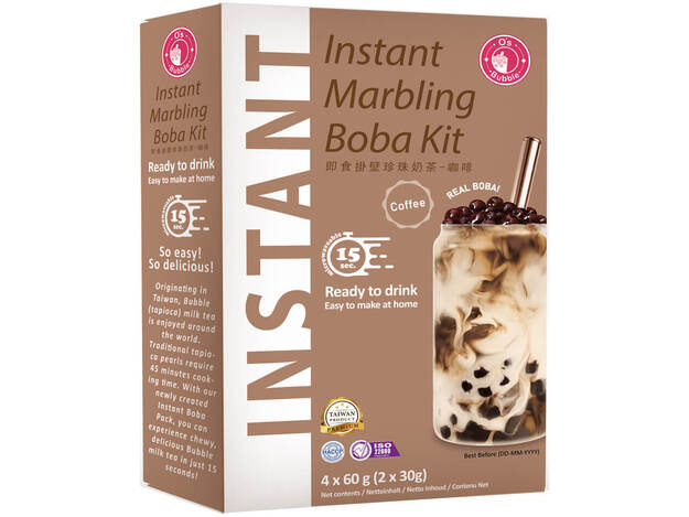 O's bubble - Instant Boba - 240 g ( 4 Packs) Bubble Tea Topioca ชาไข่มุกสำเร็จ