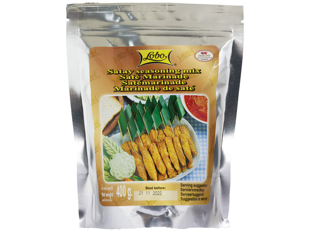 Lobo Satay Seasoning Mix / Saté-Marinade - 400 g ผงหมัก สะเต๊ะ