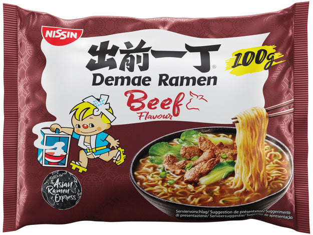 Demae Ramen Instant Nudeln Rindfleisch 100 g