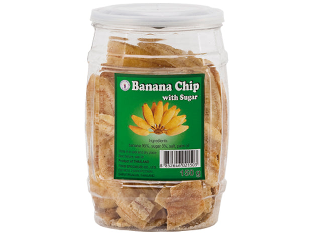 Banana Chips with Sugar Thai Dancer 150 g กล้วยฉาบ เคลือบน้ำตาล