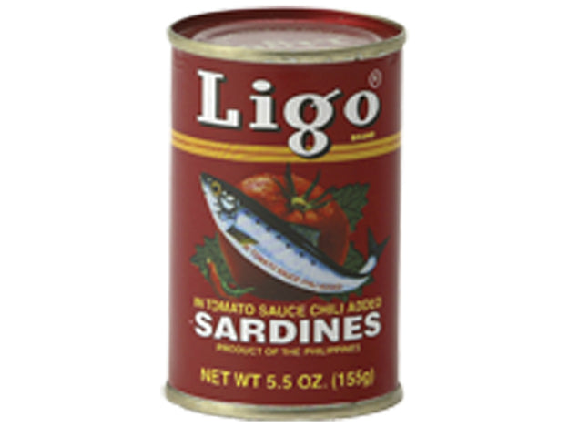 Sardines in tomato sauce with chili Ligo 155 grams