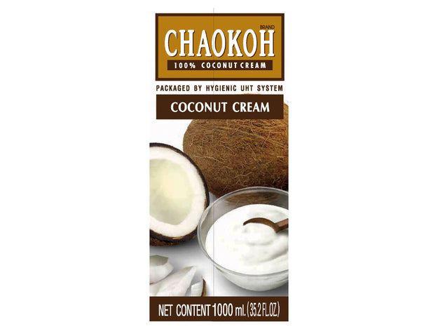 Coconut cream Tetra Pak (23% fat) Chaokoh 1 liter หัวกะทิเข้มข้น