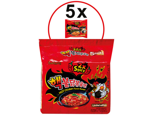 Instant Nudeln Extra Scharfes Huhn SAMYANG (Jumbo or Single Package)