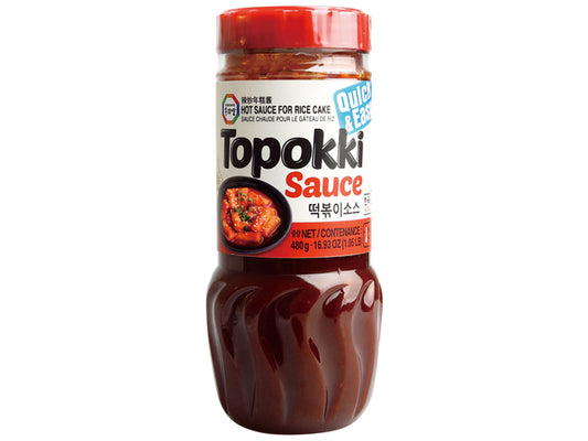 📌Best Before 21 August 2024 📍Scharfe Sauce für Topokki (Reiskuchen) Surasang 432 ML