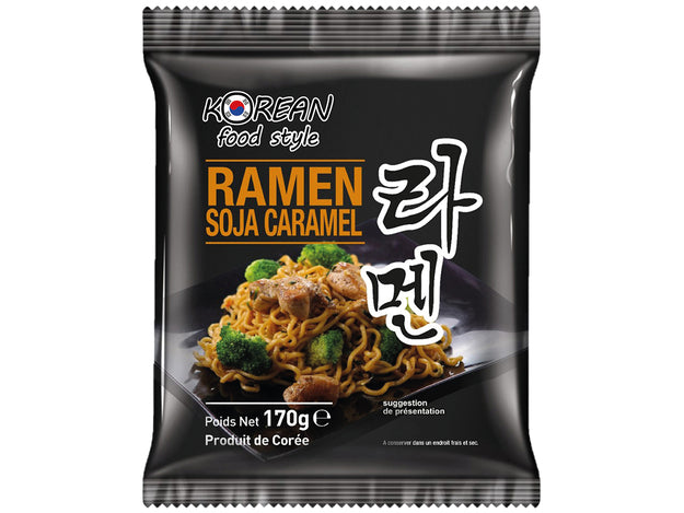 Korean Food Style vorgekochte Ramen Soja-Karamell 170 g