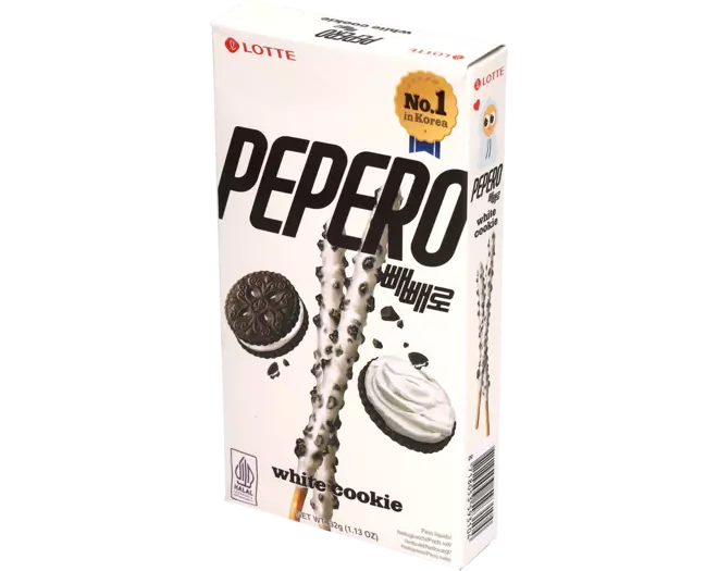 Pepero - White Cookie Sticks (Halal) 32 g