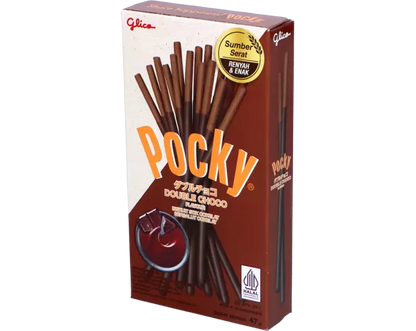 POCKY - DOUBLE CHOCOLATE 36 g ป๊อกกี้ ดับเบิ้ล ช็อกโกแลต