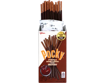 POCKY - DOUBLE CHOCOLATE 36 g ป๊อกกี้ ดับเบิ้ล ช็อกโกแลต