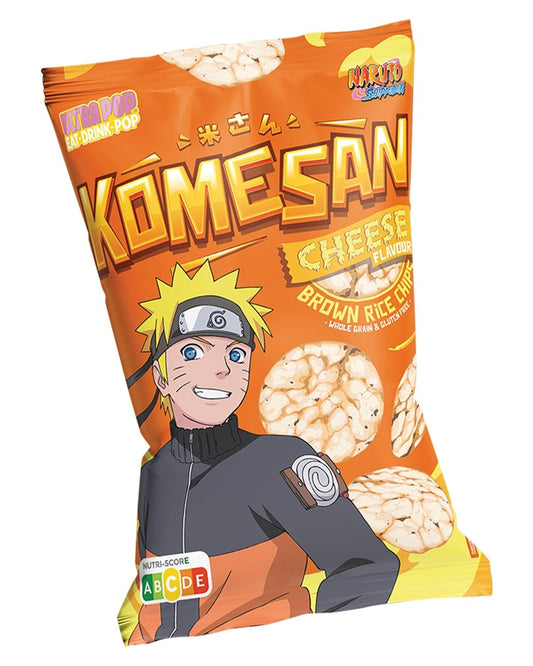 Komesan Brown Rice Chips, Naruto, Cheese Flavor 60 g