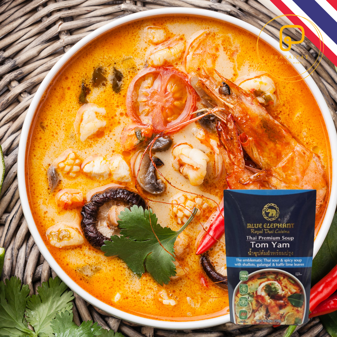 Blue Elephant Thai Premium Ready Kochsauce Tom Yam Suppe 250 Gram