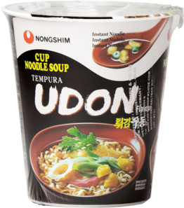 Nongshim Instantnudeln Tempura Udon Becher (Becher) 62 g oder 111g