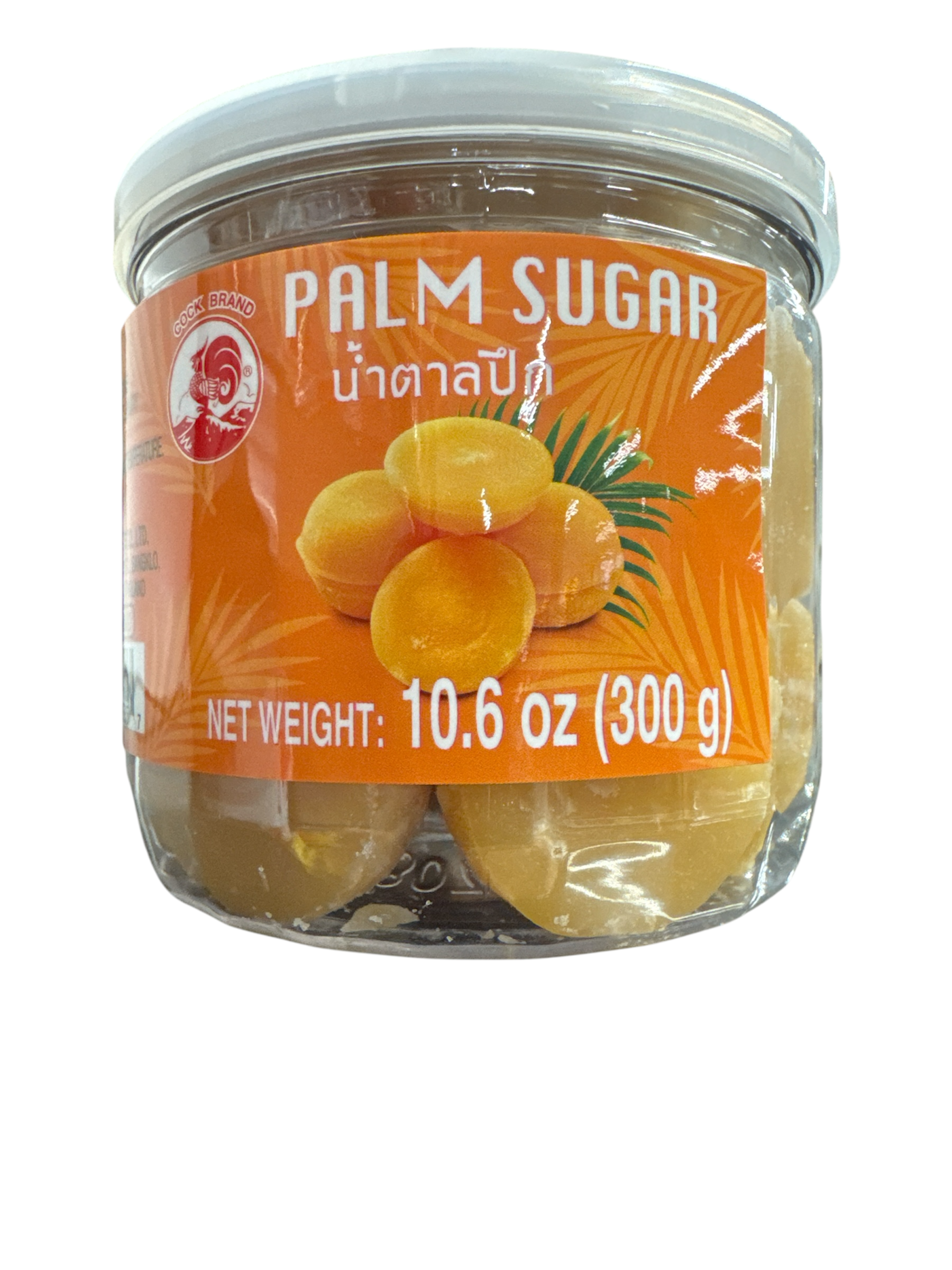 COCK Palm Sugar im Glas 300 g น้ำตาล ปี๊ป ก้อนเล็ก ใช้ง่าย