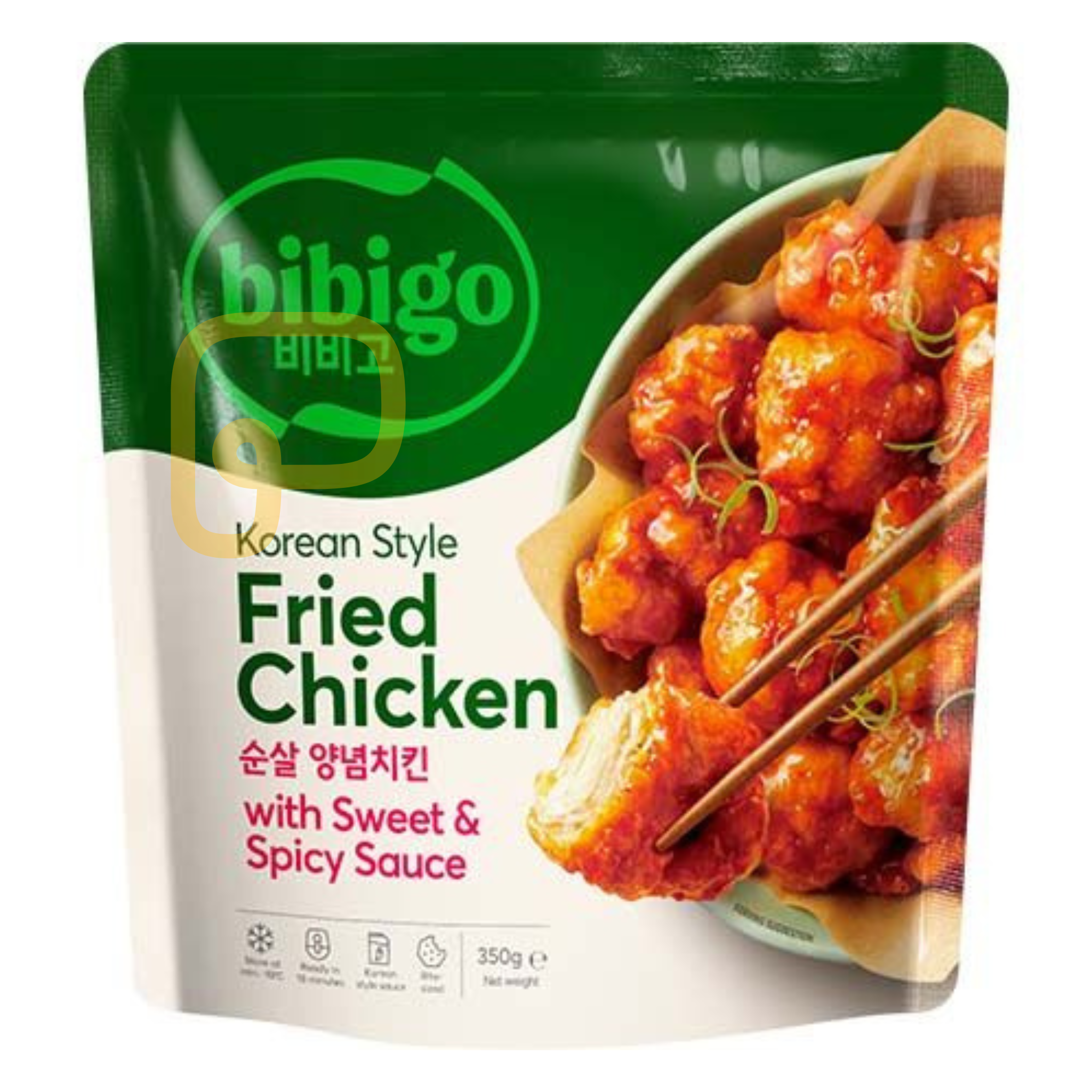 BIBIGO  Fried Chicken Sweet & Spicy Korean Style 350 g ไก่ทอดรสเผ็ด
