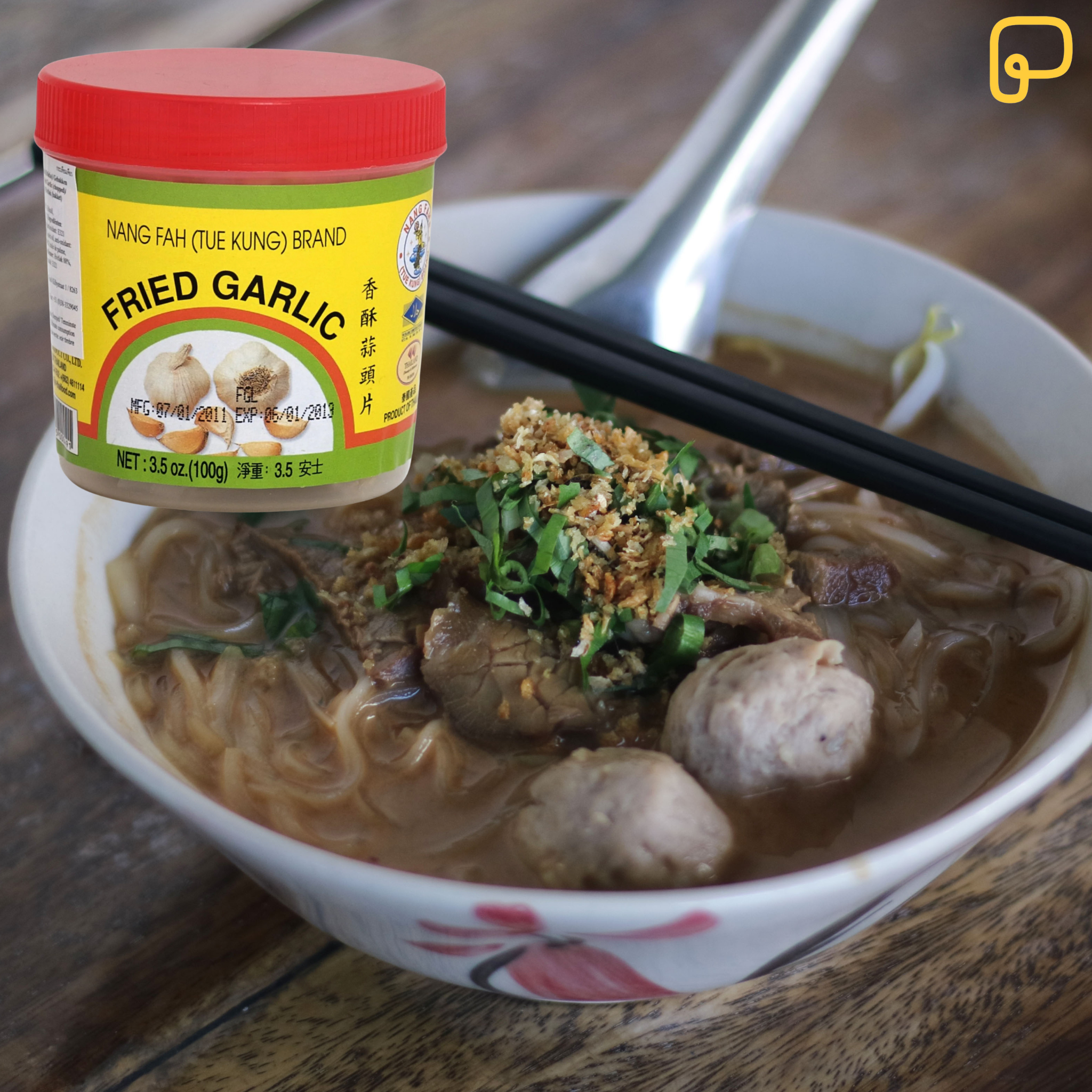 Nang Fah Knoblauch Geröstet 100 g กระเทียมเจียว