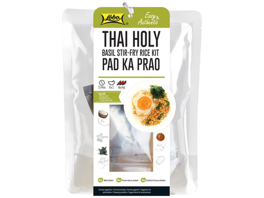 Lobo Meal Kit Pad Ka Prao Rice Thai Holy Basil Stir fry 322 g