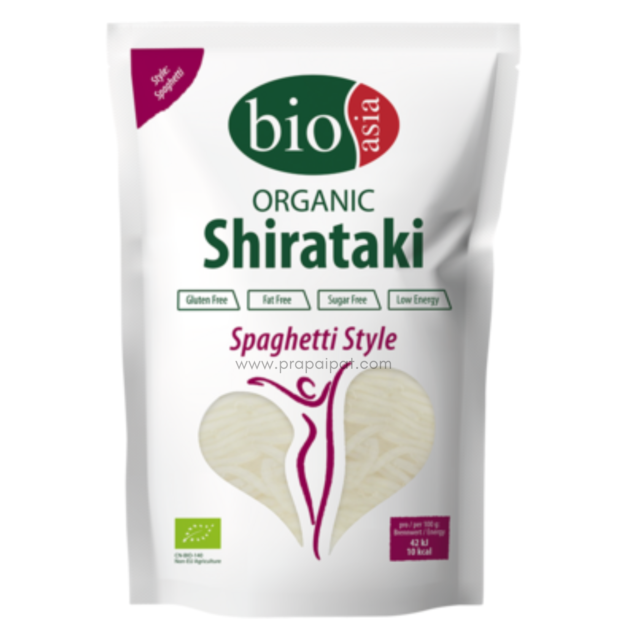 BIOASIA Shirataki Spaghetti aus Konjakmehl 200 gram เส้นบุก