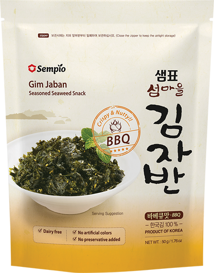 Sempio Seealgen Snack, gewürzt, BBQ 50 g