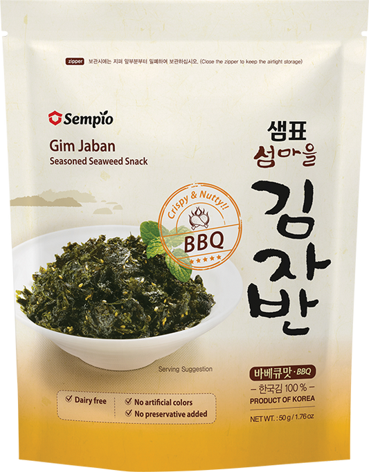Sempio Seealgen Snack, gewürzt, BBQ 50 gram