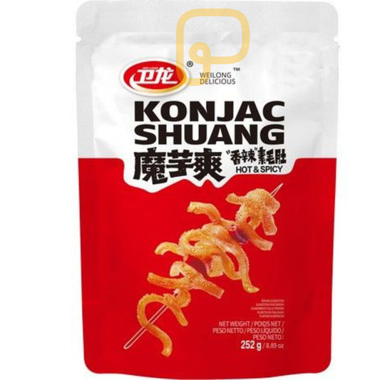 WEILONG Konjac Shuang 252 Gram หมึกกรุบ รสเผ็ด
