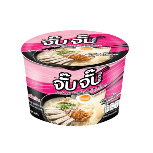 JUBJUB จั๊บจั๊บ Non-Fried instant rice noodles Cup ก๋วยจั๊บ อุบล รสต้นตำรับ 55 g