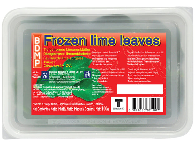 📍❄️Tiefkühlprodukte Limettenblätter 100 g ใบมะกรูด แช่แข็ง