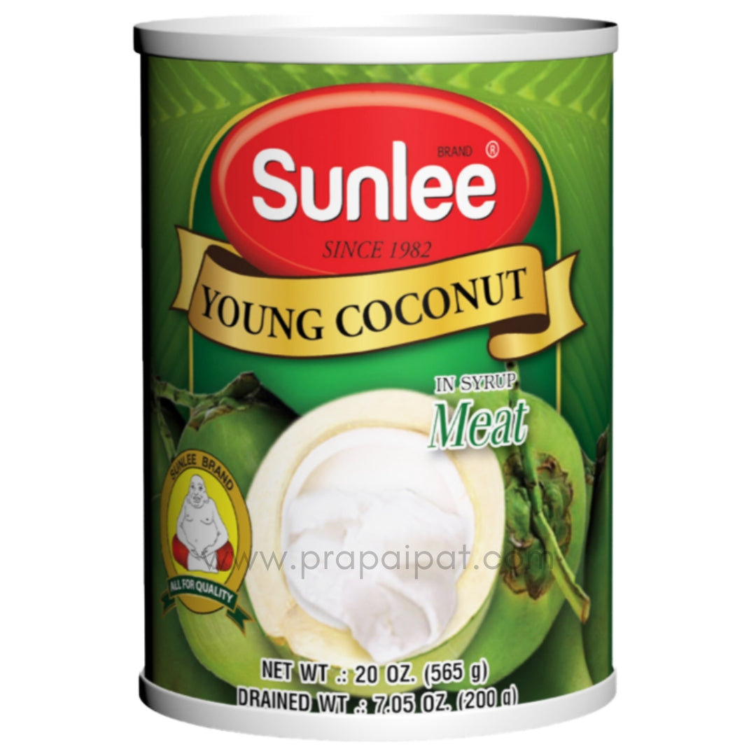 Sunlee – Young Coconut Meat in Syrup – 565 g เนื้อมะพร้าว