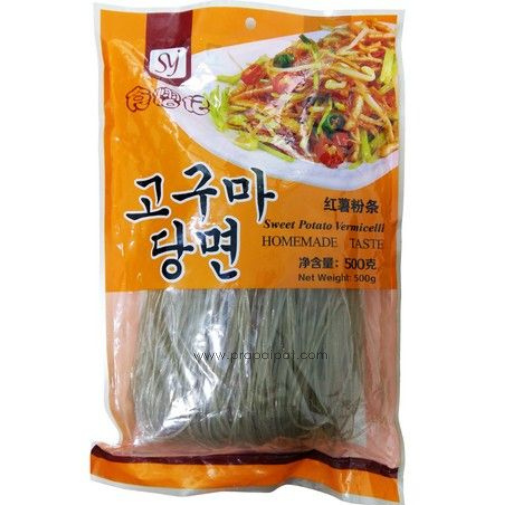 JING YI GEN  Sweet Potato Vermicelli Korean Thin วุ้นเส้น เกาหลี 500 Gram