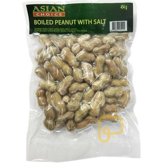 ASIAN CHOICE  Salted Boiled Peanuts 454 Gram ถั่วต้ม ถั่วลิสงต้ม