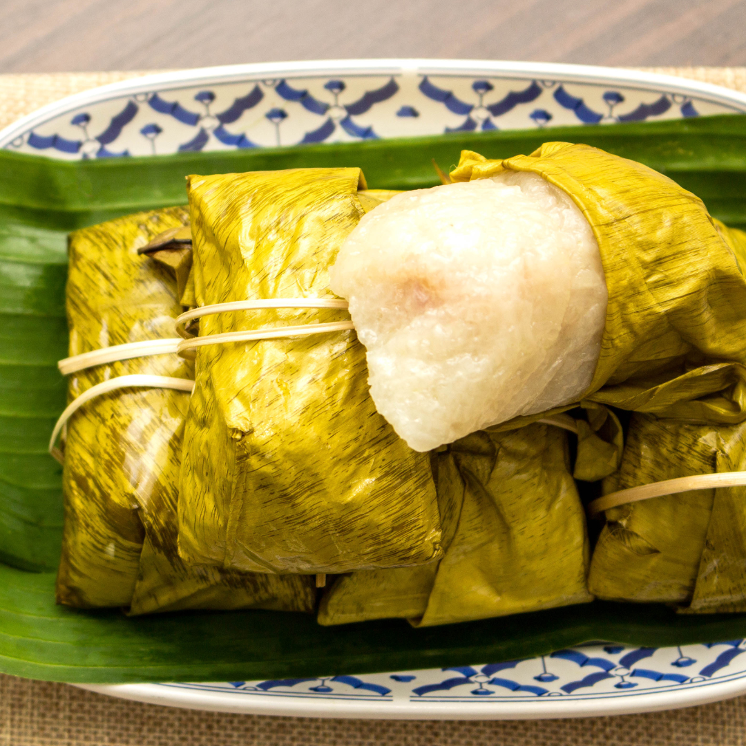 COCK Thailand Reissüßspeise mit Taro 454 g ข้าวต้มมัด ไส้เผือก 📍❄️Tiefkühlprodukte