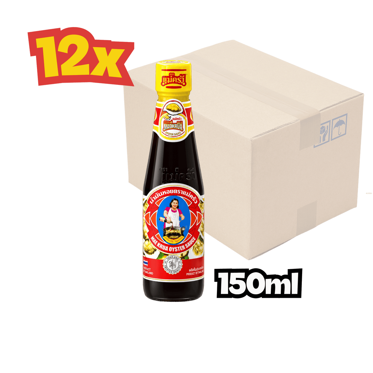 12x Austernsauce MAEKRUA ซอสหอย นางรม ตาม แม่ครัว น้ำมันหอย 150ml