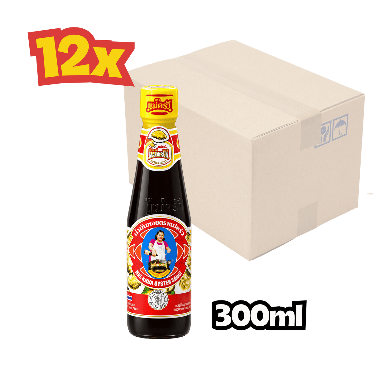 12x Austernsauce MAEKRUA ซอสหอย นางรม ตาม แม่ครัว น้ำมันหอย 300ml