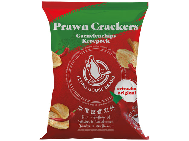 Flying Goose Sriracha Prawn Crackers 80 Gram Sriracha-Garnelencracker